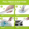 Disposable Toilet Bowl Cleaner Wand with 14 Refills, Toilet Brush Set with Holder, Bathroom Cleaning Kit