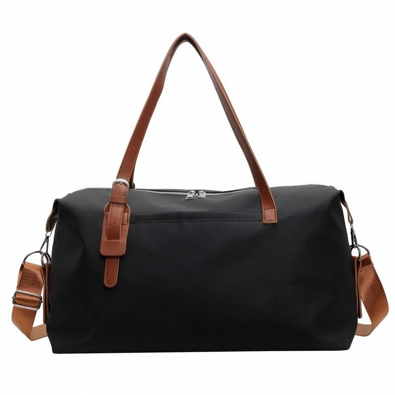 

Women s Simple Casual and Casual Outing Multi-pocket Portable Travel White Dry Wet Separation Solid Color Fitness Bag чёрный