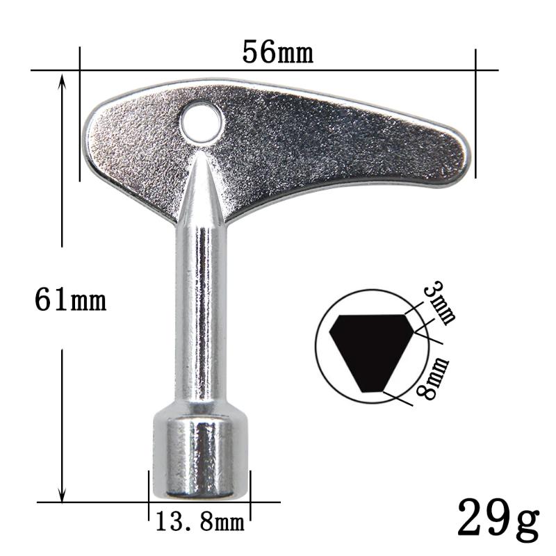 Multi-functional Internal Triangle Key Wrench Elevator Water Meter Electric Control Cabinet Electric Meter Valve Household Tools