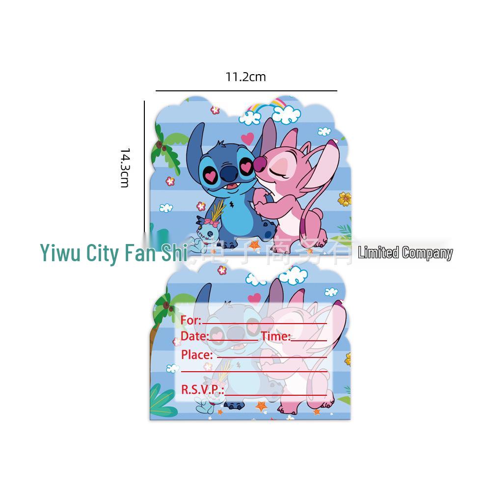 Lilo & Stitch Narozeninové Párty Potřeby: Papírové talíře, Ubrousky, Bannery, Ubrus a Dekorace