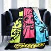 1PC The Powerpuff Girls printed blanket, all season lightweight home office outdoor nap multifunctional blanket A8