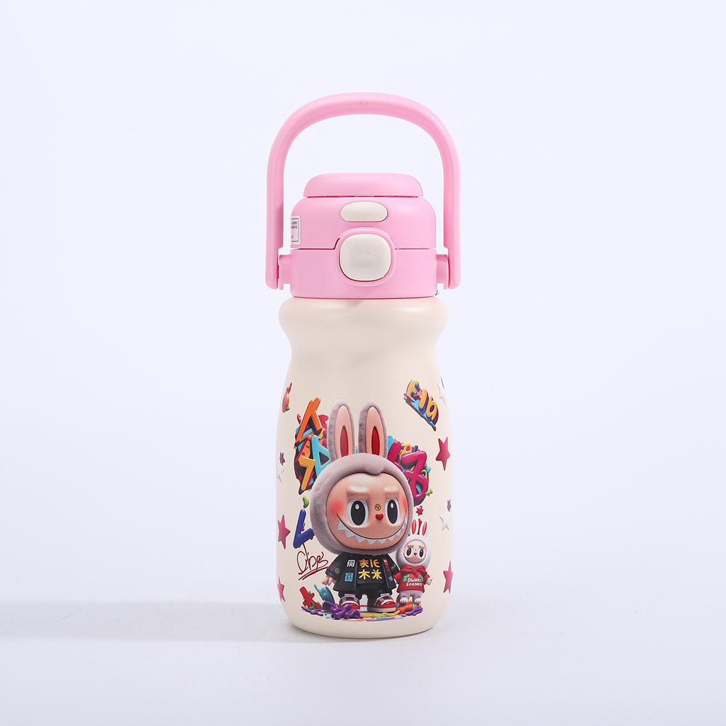 316 Stainless Steel Thermos Cup Cute Cartoon Student Cup Large Capacity Double Drinking Cup