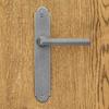 ALBA handle with plate without hole, STEEL