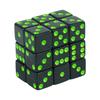 Black 16mm Acrylic Pips Dice Cubes - D6 Dice for Board Games, Fun and Teaching - 10Pcs