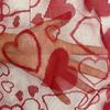 Runner da Tavola a Forma di Cuore in Pizzo per San Valentino Runner da Tavola Rosso Copertura per Anniversario Matrimonio Tappetini per Tavolo da Cucina e Sala da Pranzo