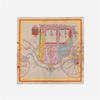 Twill Silk Scarf Woman Carriage Painting Square Scarves Wraps Bandana Small Hijab Silk Foulards Tie Headband Neckerchief 53CM