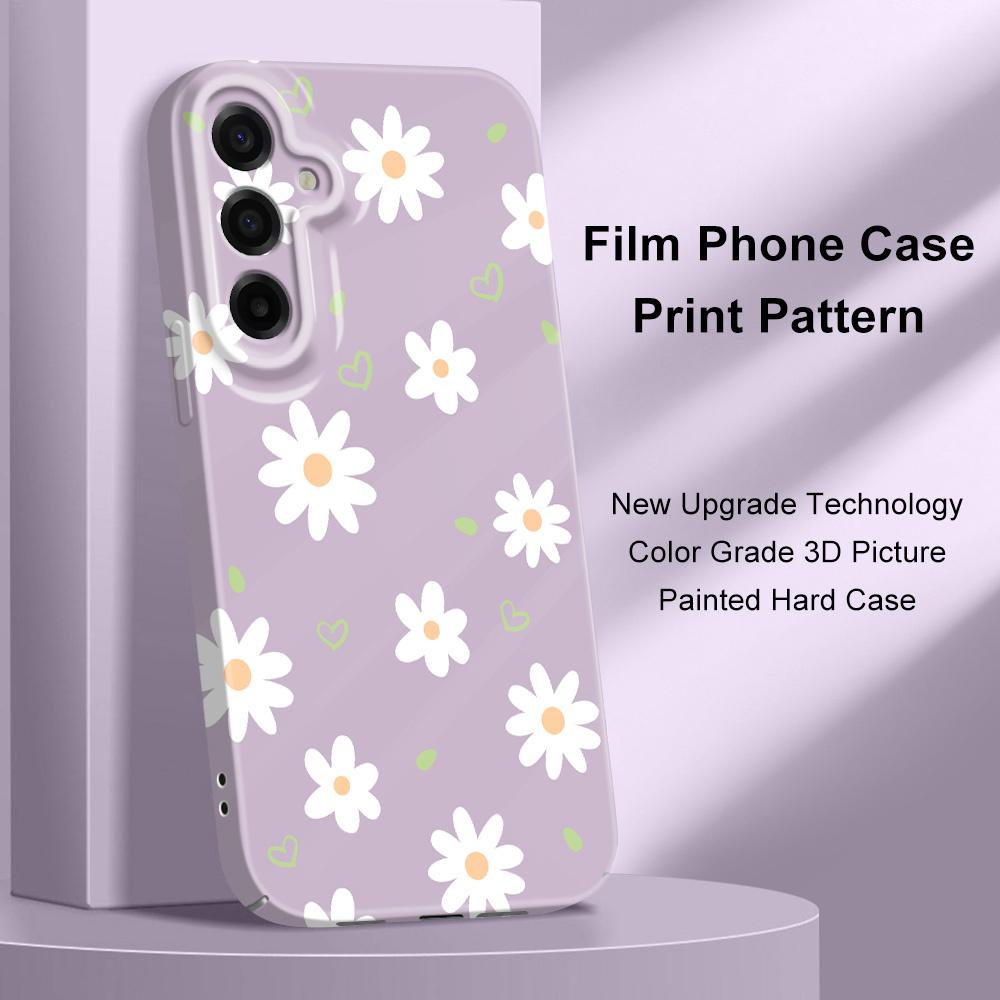 Tender Daisy Phone Case For Samsung Galaxy A57 A37 A17 A56 A36 A26 A16 A06 A55 A35 A25 A15 A05 4G 5G Film Hard Cover