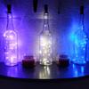 Solar Powered 10LED 20LED Wine Bottle Lights Cork Shape Fairy Lights Garland Christmas Light Copper Wire Home Room Decor Lamp