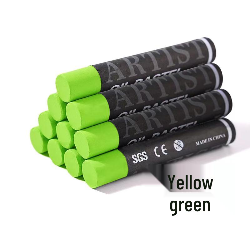 Supermjuk enfärgad oljepastellpinne - Vit, Svart eller Grå