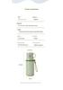 316 Stainless Steel Sports Water Bottle with Tea Separator, Lanyard, and Bounce Lid