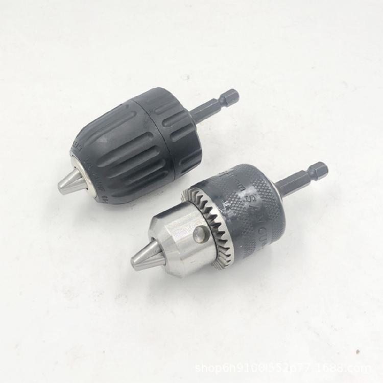 Hochfeste Schnellspann-Bohrfutter mit Sechskant-Schaft-Adapter-Konverter für die meisten Bohrmaschinen 10mm Spannbereich
