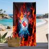 Blackburn Rovers Football Print Beach Towel, Large Soft Quick Dry Towel for Beach Camping Swimming