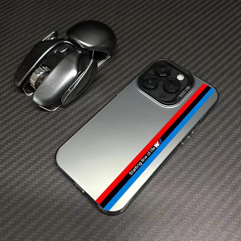 Four-color Racing Pattern Is Suitable for Apple 15 Mobile Phone Case, Suitable for Iphone13pro Simple 12 Advanced 14 Business X