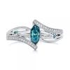 Sanjie Wish Offers Luxury Aquamarine Topaz Engagement Rings with European and American Designs.