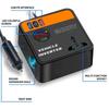 Universal 12V 24V To 110V 220V Electricity Vehicle Power Inverter With LCD Display And Two USB Charging Ports