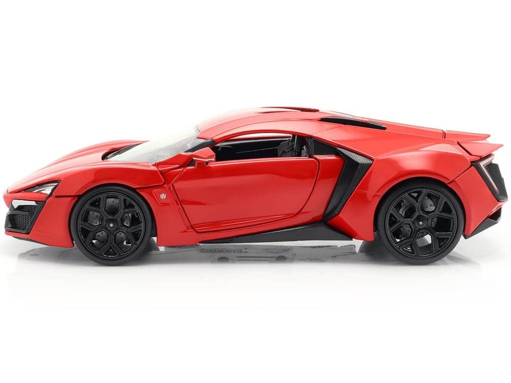 Jada Scale 97377 Fast Furious Lykan Hypersport Roșu 1/24 și - -