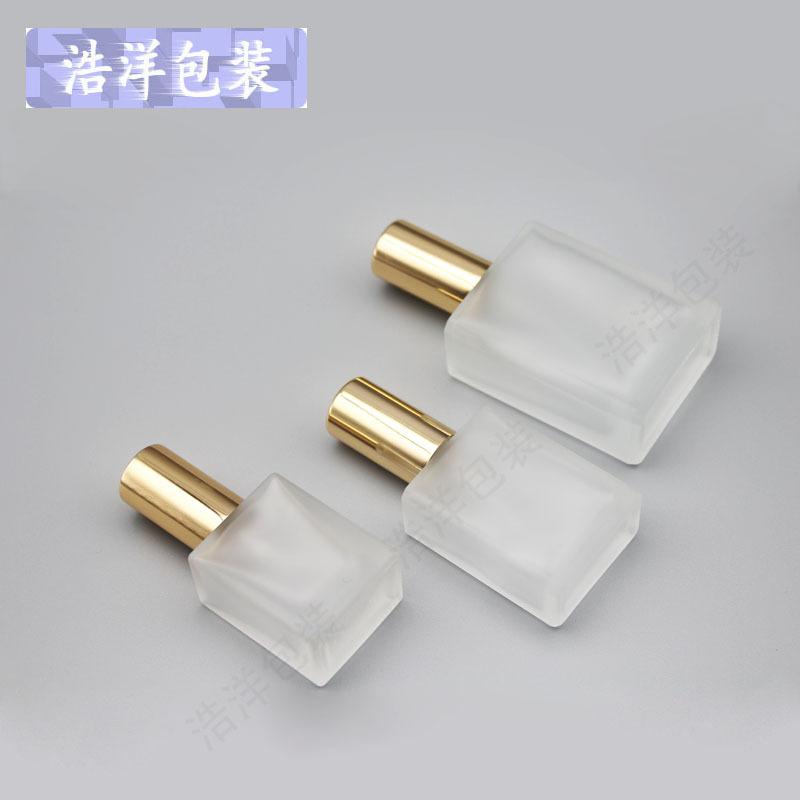 10/15/30ml Flat Square Frosted Glass Perfume Spray, Premium Refillable Travel Atomizer, Viral Essential