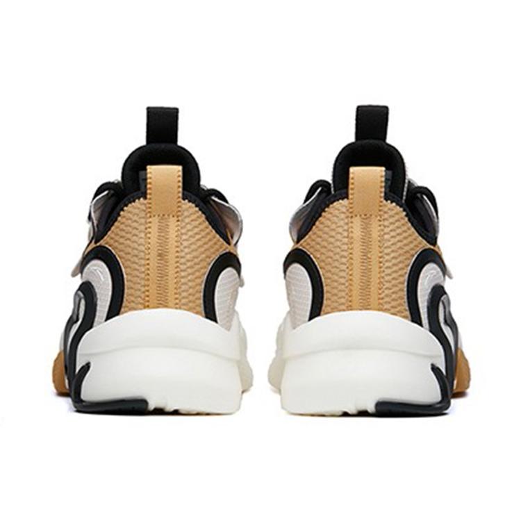 ANTA AT91 Skateboard Shoes Men's Low top Mud Gray/Ivory White/Black/Camel Yellow 112218072-4