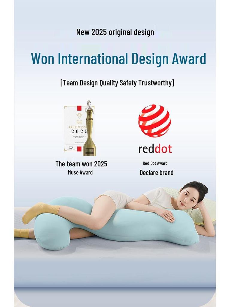 Fumei A-Class Seahorse Pillow: Removable, Washable, Large Side-Sleeping Bolster with 48-Hour Delivery, Suitable for All Seasons