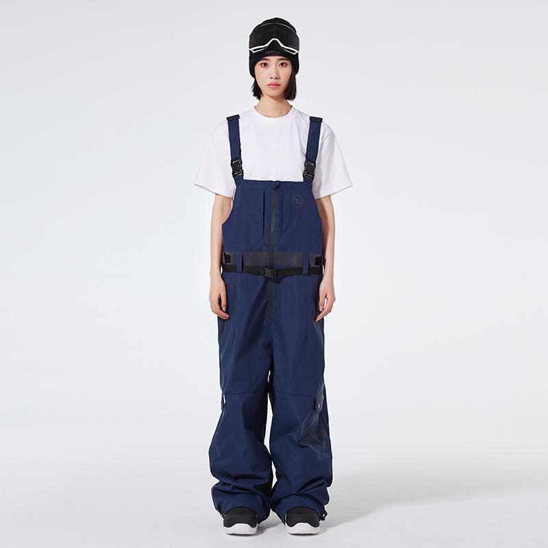 Men's Women's Snow Bibs Ski Pants Adjustable Snowboard Bib Outdoor Waterproof  Windproof Insulated Ripstop Snowboarding Overalls Winter