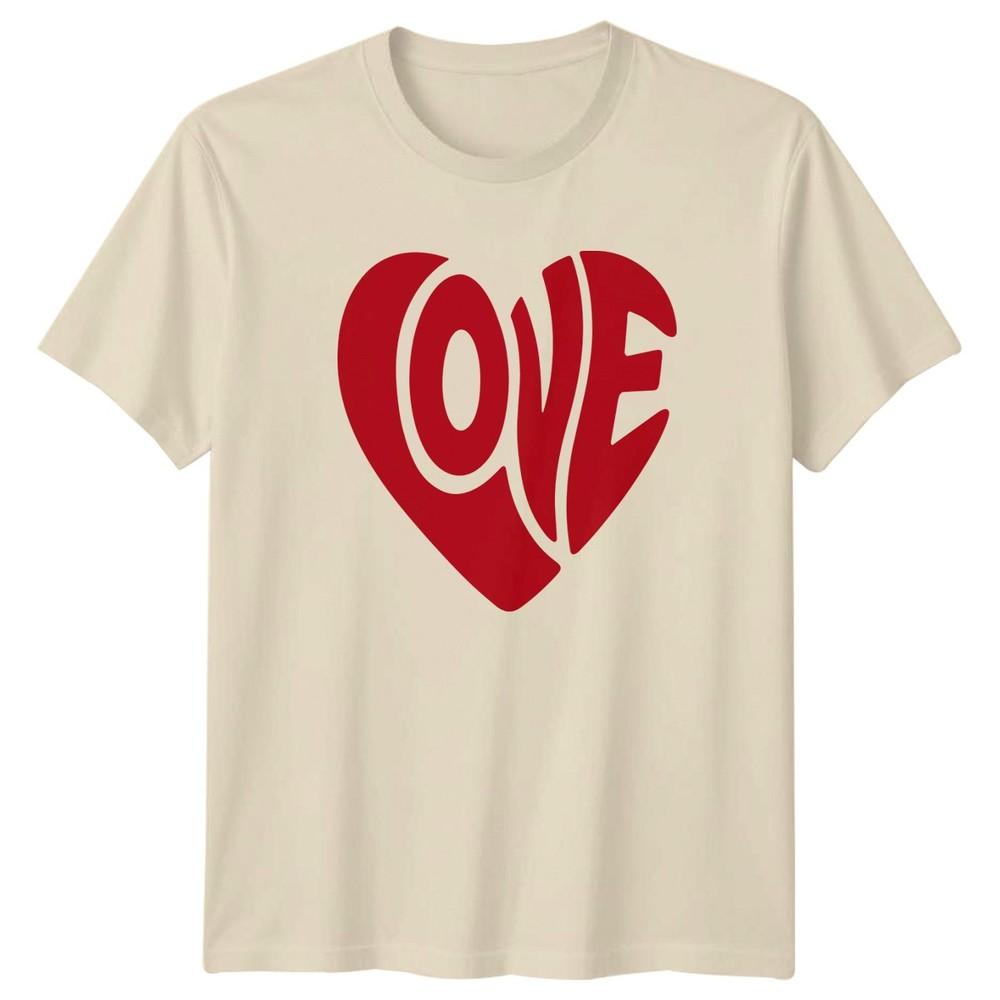 Love Heart Graphic Unisexs TShirt Unisexs Tee Valentines Day Unisex Top