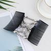 Accessories Handmade Bun Maker Stretch Elastic Hairpin Magic Hair Comb Beaded Hair Clip Double Comb