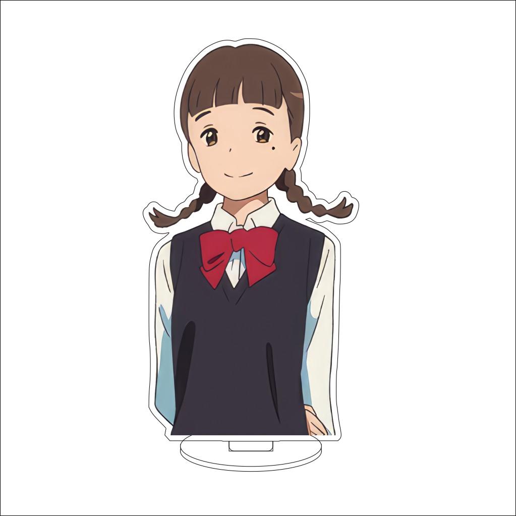 16CM Anime Your Name Cosplay Acrylic Stand Ornaments Okudera Miki Natori Sayaka Tachibana Taki Figure Stand Halloween Gifts
