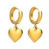 Stainless Steel Earrings Star Heart Flower Twist Pentagram Hollow Earrings Gold Earrings Ladies Jewelry