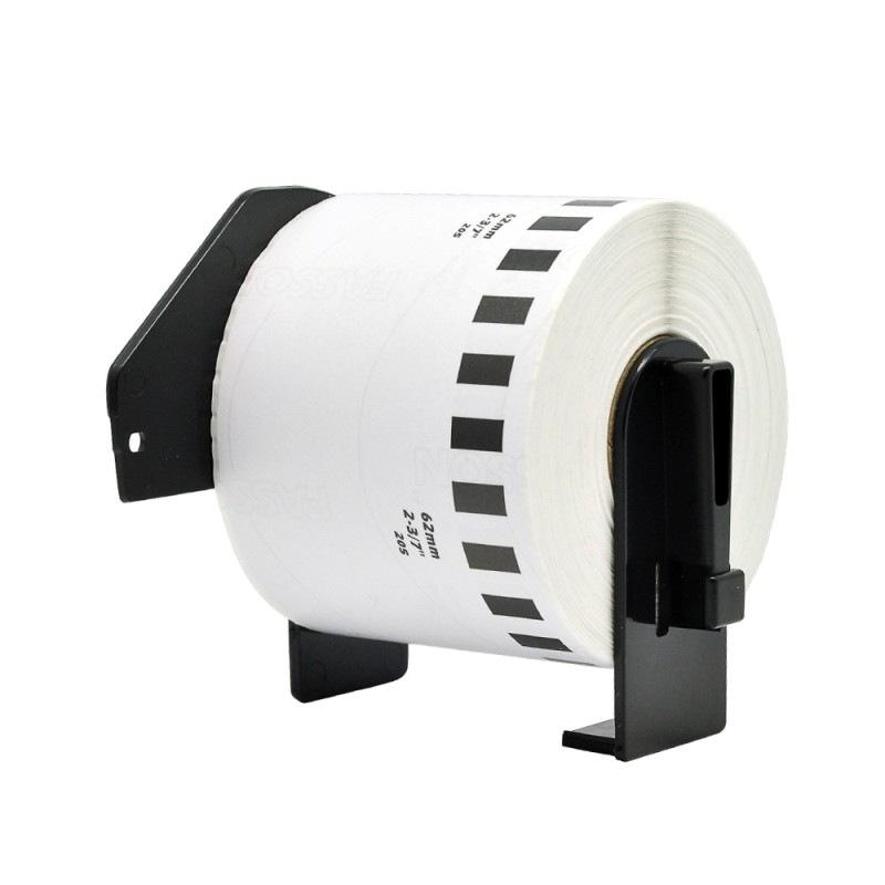Brother QL Etikettendrucker Farbband & DK-22205 Thermopapier 62mm breit