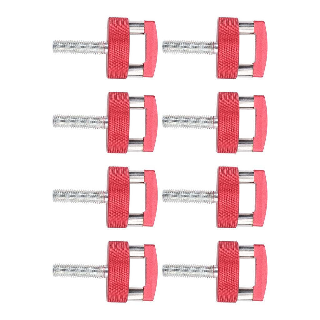 Quick Relse Thumb Screw Aluminium Alloy Red Hard Top Quick Removal Fastener Thumb Screws with Integrated D