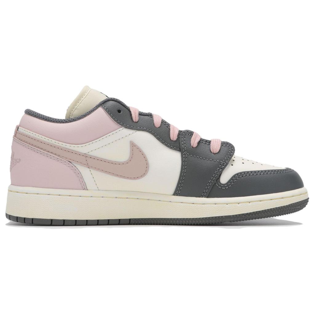 Jordan Air Jordan 1 Low top Vintage Basketball Shoes Women's Smoke Gray Pink 553560-152(Team24-)