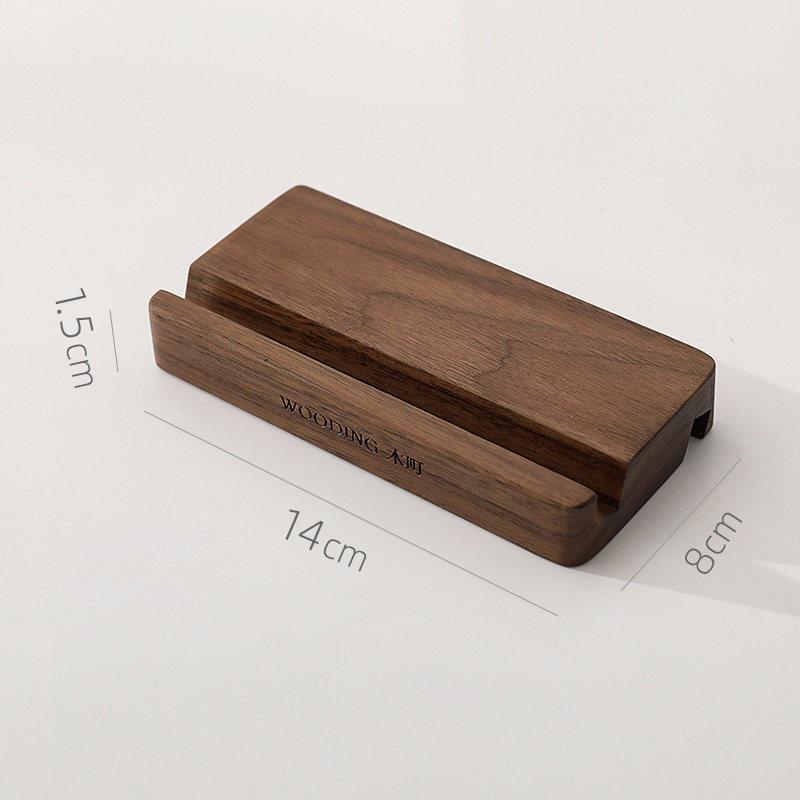 Universal Wooden Phone & Tablet Stand - Black Walnut & Beech Wood