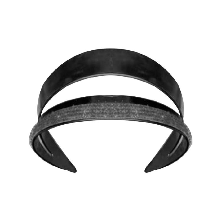 

Double Layer Elegant Headbands Bump It Up Hairhoop Hair Styling Accessory For Women Teens Office and Leisure Occasion 1 чорний
