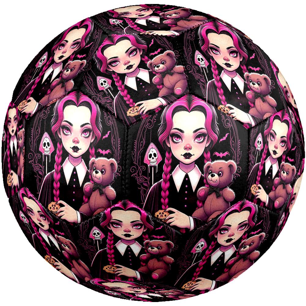 Wednesday Theme Size 5 Soccer Ball, Suitable for Both Indoor and Outdoor Matches, a Gift Suitable for Everyone.