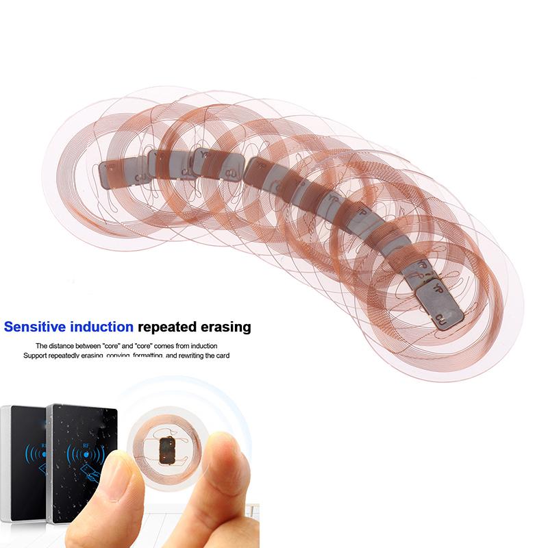 5/10 szt. Cuid NFC Tag 25 mm Przezroczysta karta moneta Etykieta NFC do breloków zbliżeniowych Tagi Kontrola dostępu Super Cienki NFC