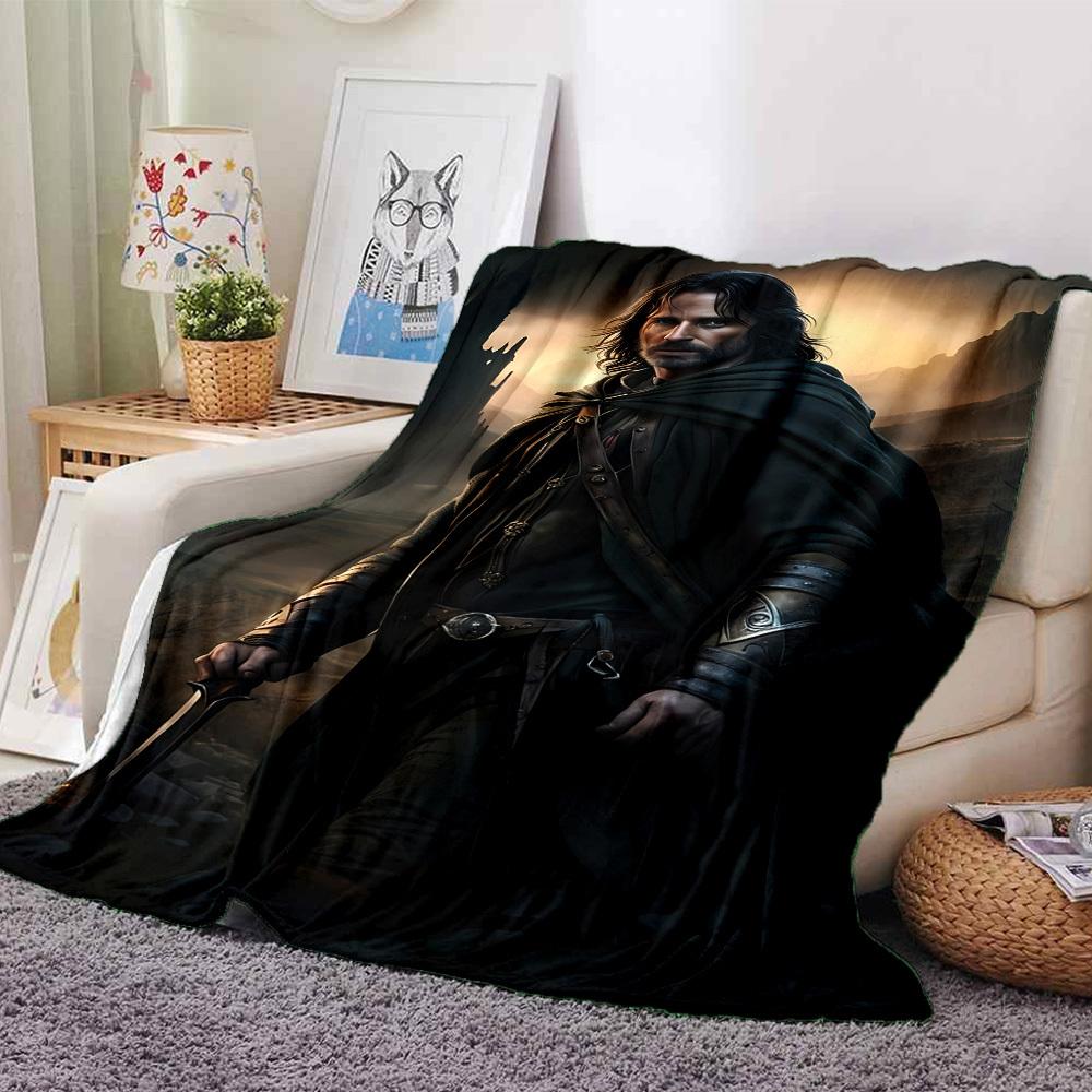 1pc Knightly Armor Flannel Blanket Soft Warm Throw for Home, Office, Travel, All-Season Cozy Bedding Gift L1434