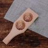 Double Slot Wooden Mooncake Mold Clear Texture Traditional Dessert Press  Kitchen Gadgets
