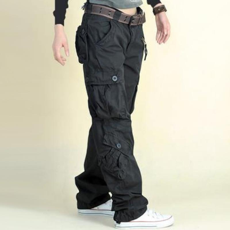 Pants Women's Tooling Multi-pocket Sports Pants Loose Tactical Pants Large Size Casual Trousers