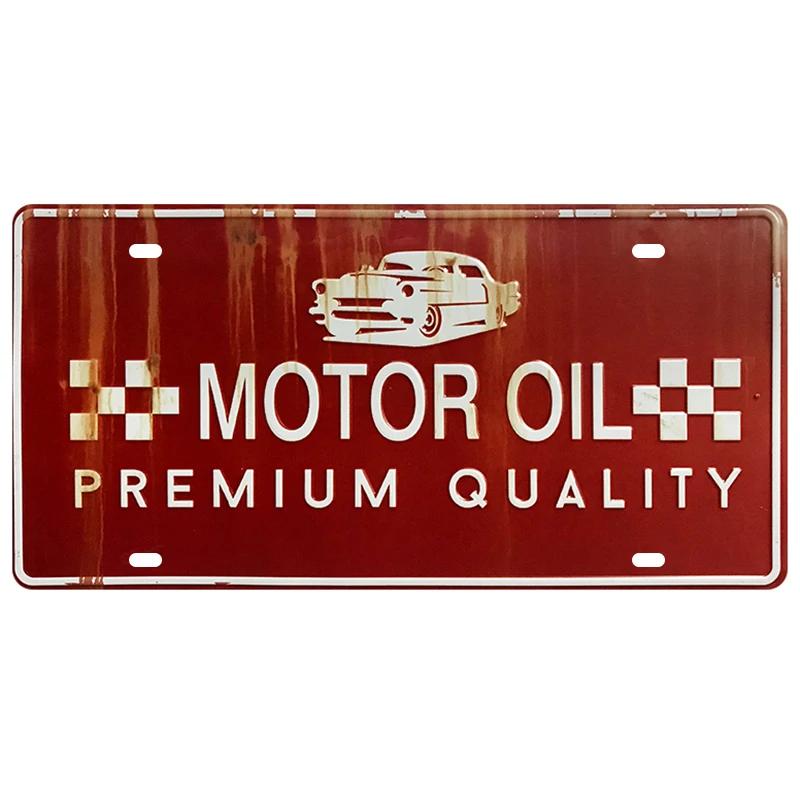 Motor Bus Car Plate License Metal Tin Signs US Route 66 Tinplate Poster Vintage Pin Up Signs Bar Cafe Garage Wall Decor Plaques
