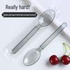 ZISIZ Individually Wrapped Disposable Plastic Spoons