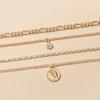 Vintage New Gold Color Multiple Styles Necklace For Women Boho Trendy Multi-Layer Crystal Pendant Necklaces Set Jewelry Gifts