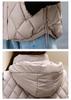 Gilet Trapuntato con Cappuccio Dimagrante Taglie Forti da Donna - Stile Coreano Autunno/Inverno 2025 Cotone Piumino