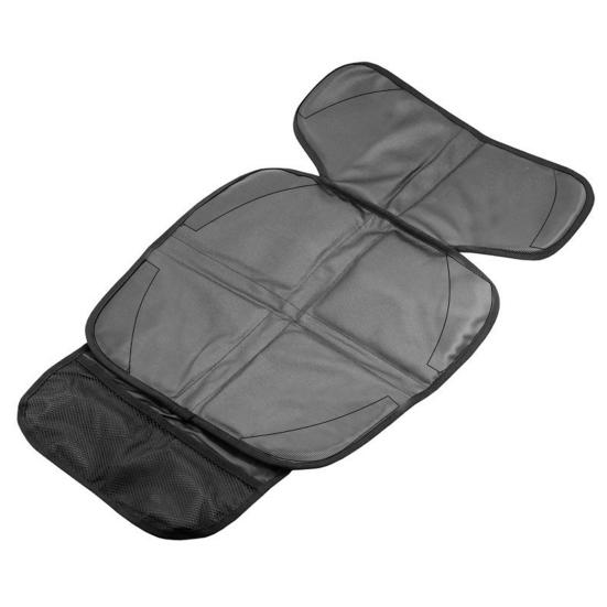 Child Car Seat Protector with Mesh Pocket Non-Slip Backing Waterproof Stain Resistant Thick Padding Baby Car Seat Cover