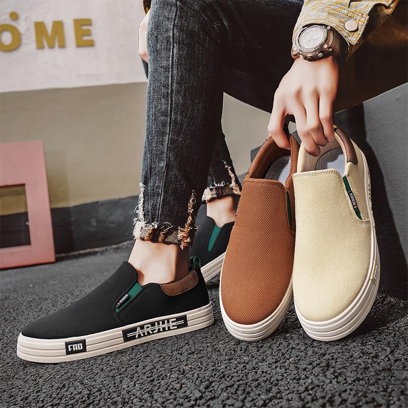 New Lightweight Men's Canvas Shoes Comfortable Low-cut Vulcanized Shoes Men Espadrille Non-slip Casual Shoes Men Flats
