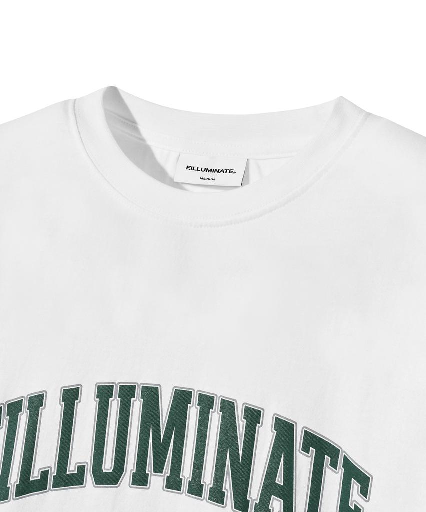 FILLUMINATE Two-Tone Arch Logo T-Shirt - White