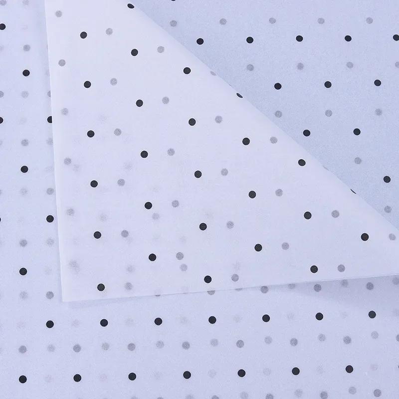 10 Sheets/lot 50*70 Cm Gift Wrapping Paper DIY Handmade Craft Star Love Dot Pattern Tissue Paper Floral Packaging Material