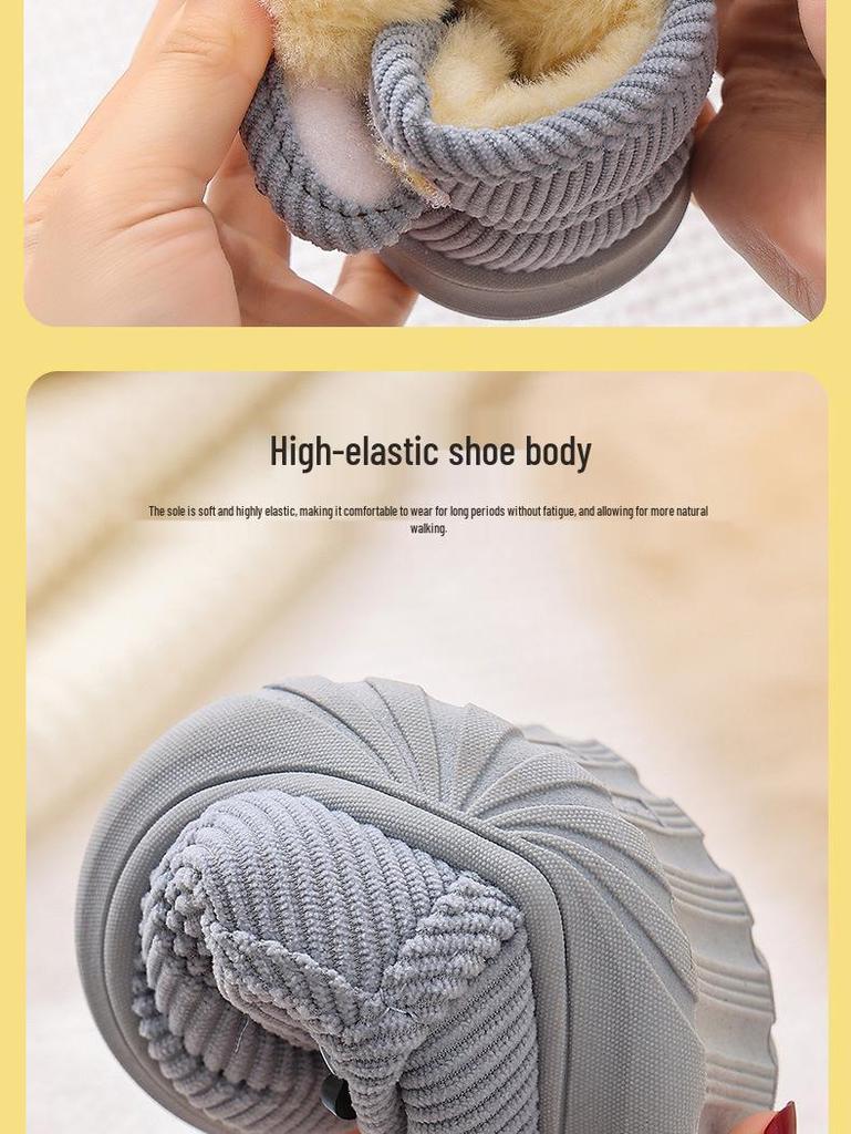 Winter Cotton Shoes for Boys & Girls - Cold-Proof, Breathable Toddler & Infant Princess Style