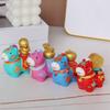 Cartoon Resin Cartoon Horse Statue Handcrafted Zodiac Horse Figurines  Chinese New Year