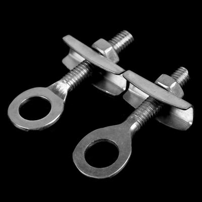 2Pcs Fixed Gear Fahrrad Kette Einstellen Bolzen Pendeln Bike Kette Spanner Schrauben