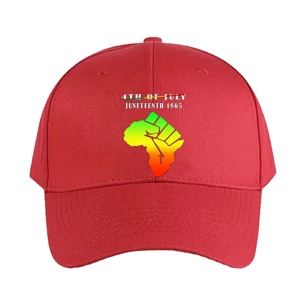 JULY JUNETEENTH INDEPENDENCE FREEDOM DAY Classic Adult Peaked Hat Adjustable Printed Baseball Caps Trucker Cap A for Man